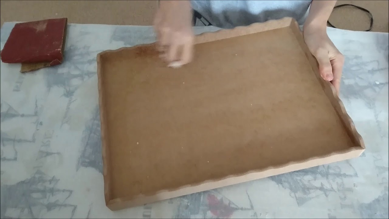 Ahşap boyamada pirinç dekupaj tekniği