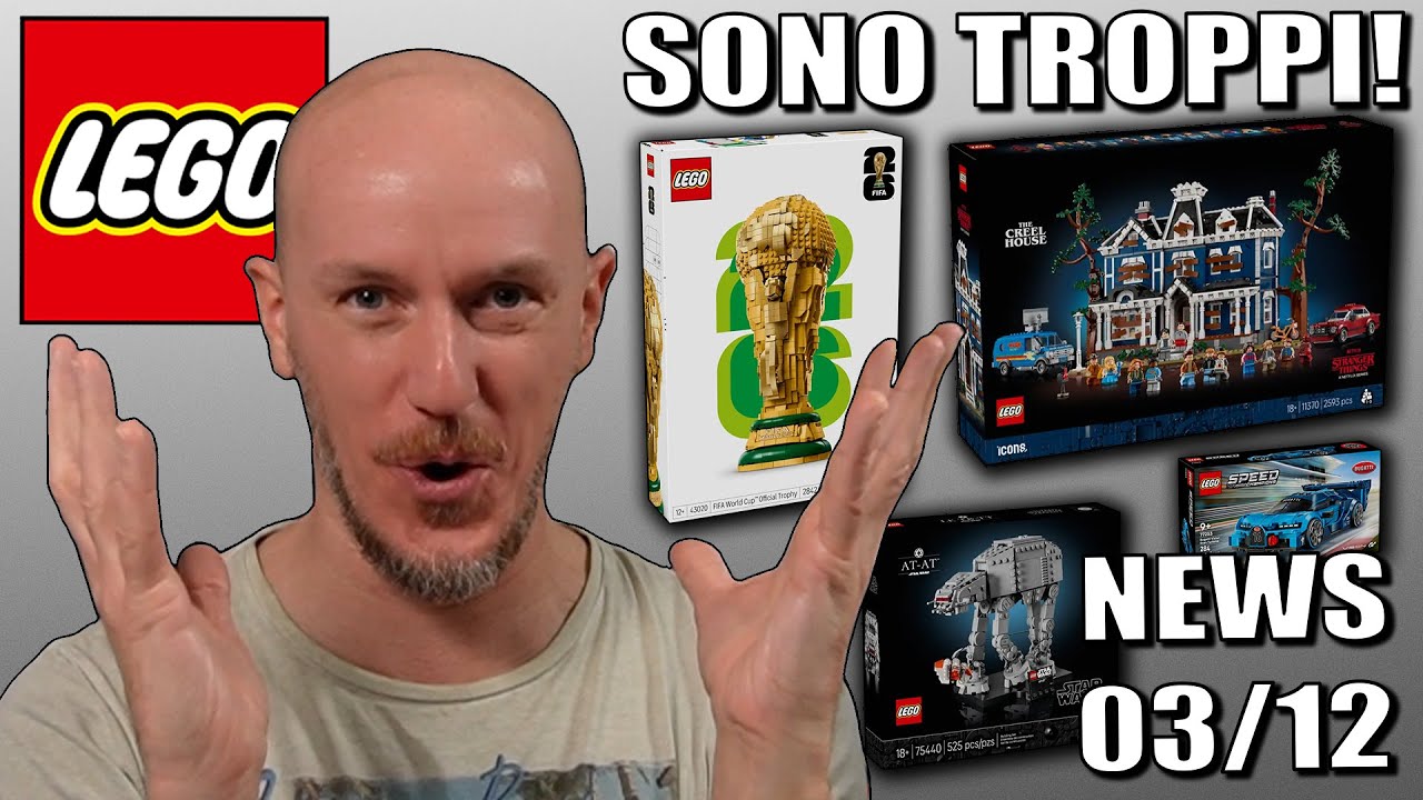 NUOVI set LEGO 03/12! Stranger Things, Star Wars, Modulare, Coppa del mondo, Ninjago, Disney, City