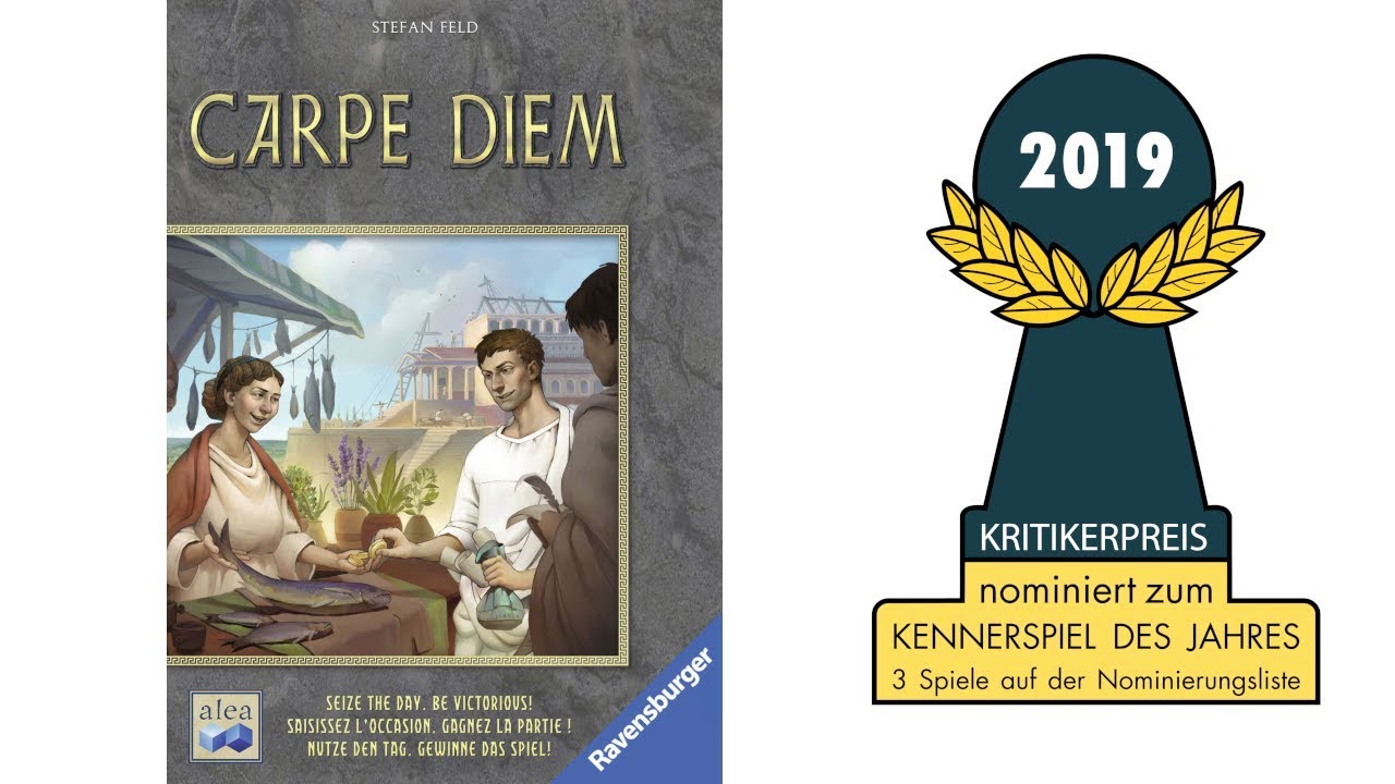 Nominiert zum Kennerspiel des Jahres 2019: Carpe Diem