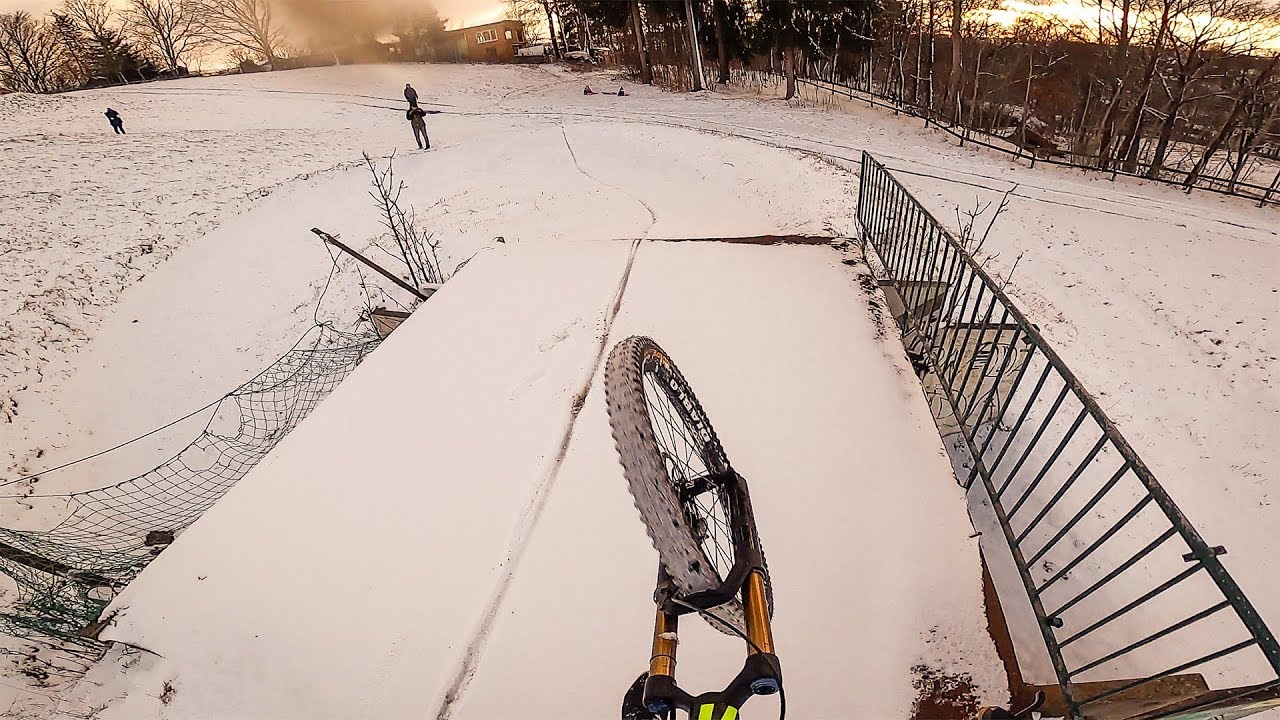 MTB im Schnee!