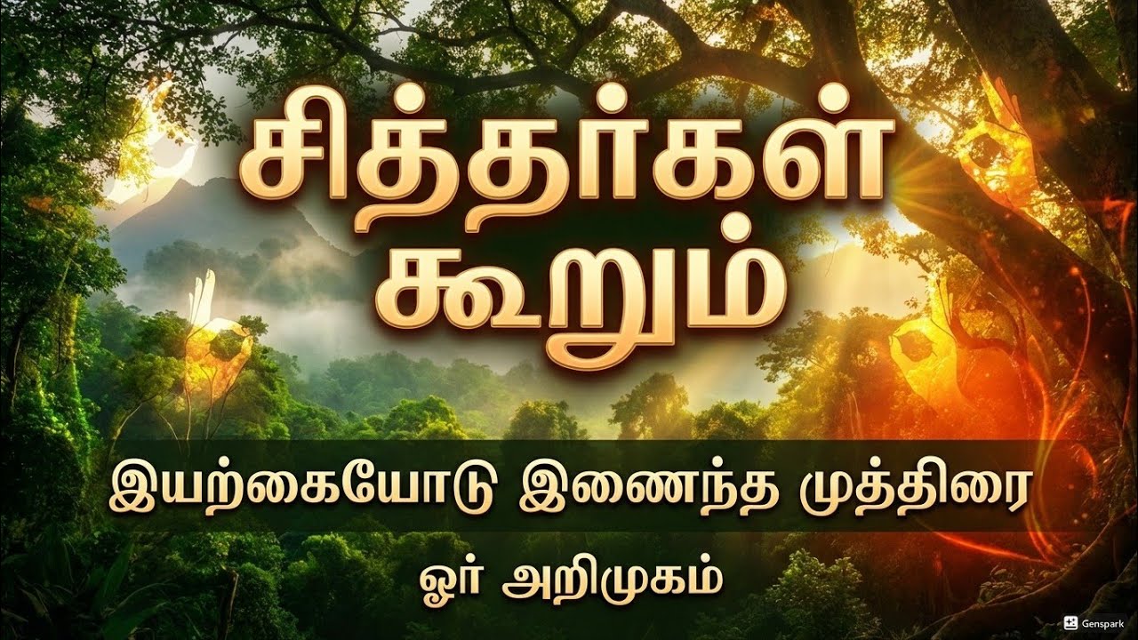  சித்தர்கள் கூறும்  இயற்கையோடு இணைந்த முத்திரை  ஓர் அறிமுகம் #mudra 