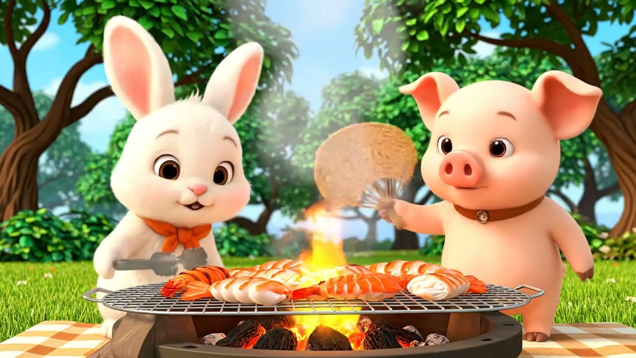 Piglet & Bunny Catch and Cook Seafood on the Beach | Ultimate Food Feast