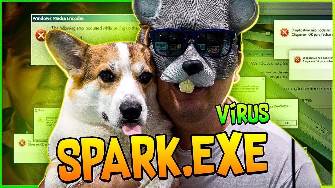 VÍRUS INICIA JUNTO COM WINDOWS - SPARK.EXE  - RATÃO VIRAL 💀