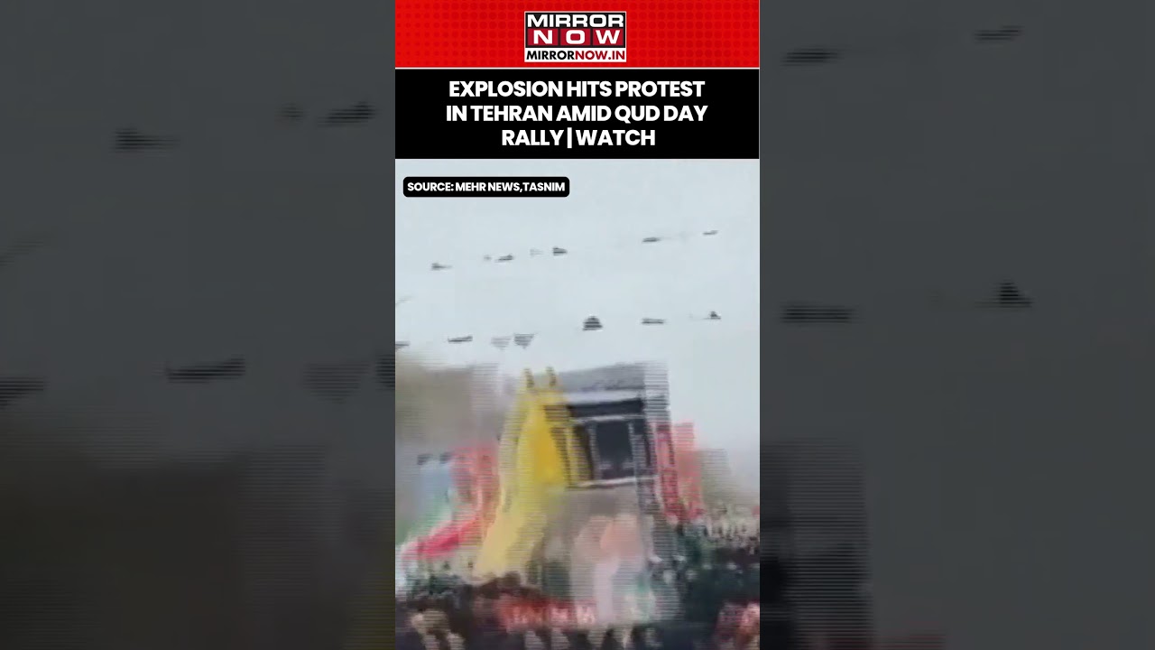 Iran-Israel War: Explosion Hits Tehran Square As Thousands Gathered For Quds Day Rally | #shorts