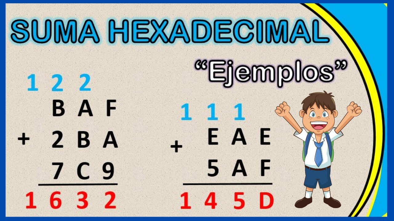 SUMA HEXADECIMAL - Ejemplos Resueltos #3 ✔ 💥
