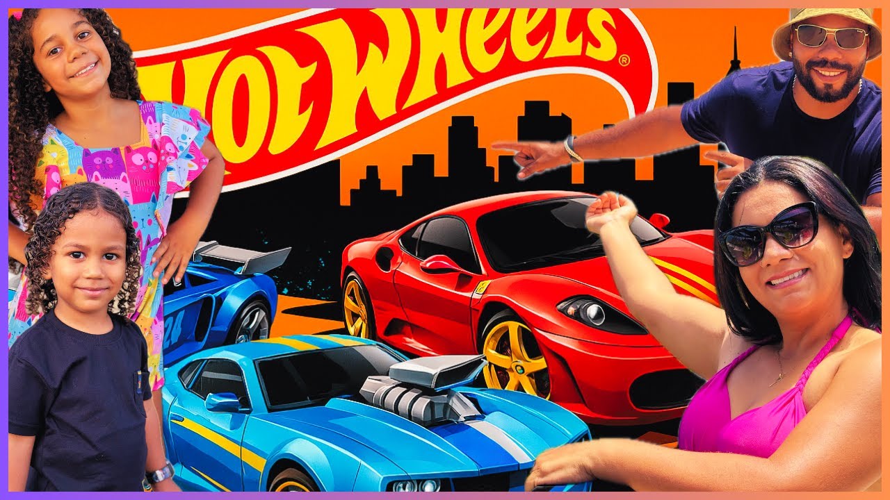🏎️ FAMÍLIA MARINA E LUCAS EM UM SHOW DA HOT WHEELS 🏎️