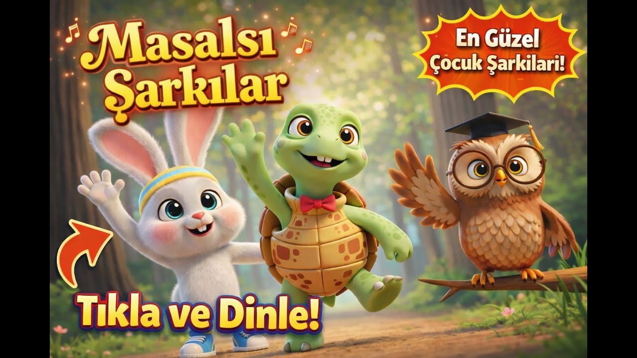 Tavşan ile Kaplumbağa Kim Kazanır ? 🐢🐇Masalsı Şarkılar