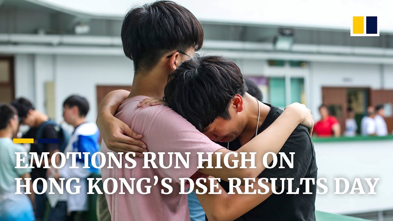On Hong Kong’s DSE exam results day, emotions run high