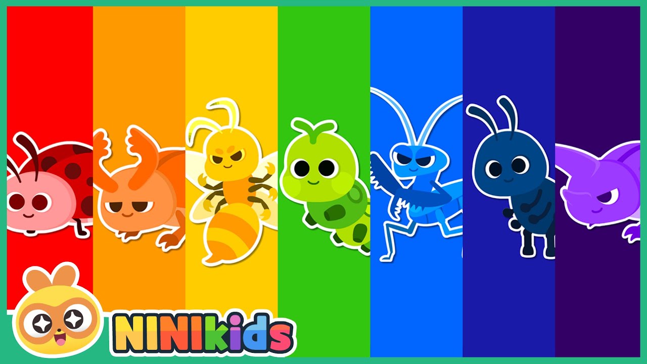 What insect am I? | Rainbow-Colored Bugs | Drawing | Ladybug? Bee? Ant? | Story for Kids | NINIkids