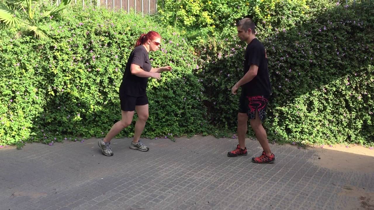 P5 1.1.a. Verteidigung gegen Atemitechniken - Regular Kick zum Unterleib  - Stichartige Verteidigung