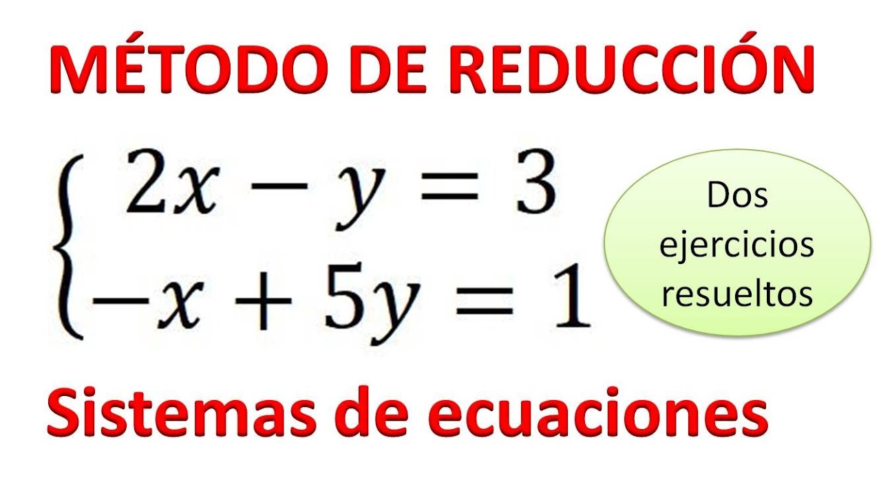 MÉTODO DE REDUCCIÓN. Sistemas de ecuaciones lineales