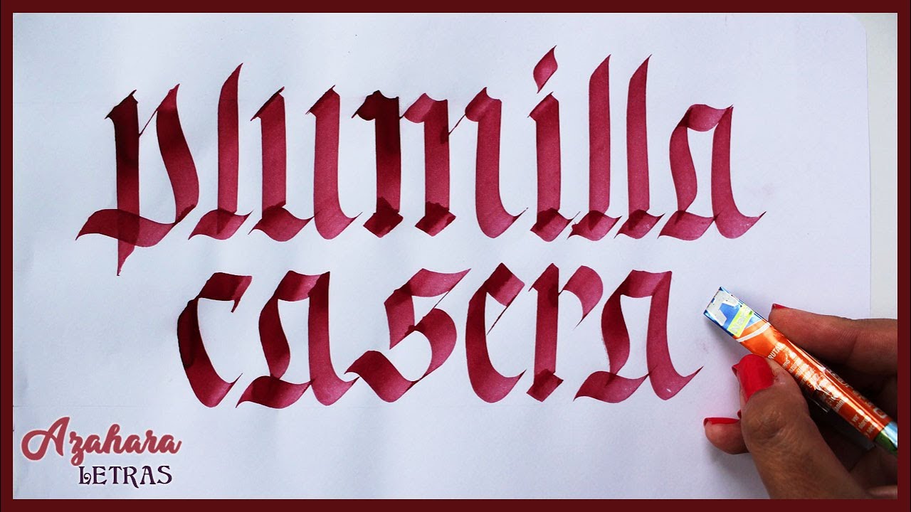 Plumilla Caligráfica Casera (Cola Pen) ¡Diseño mejorado!