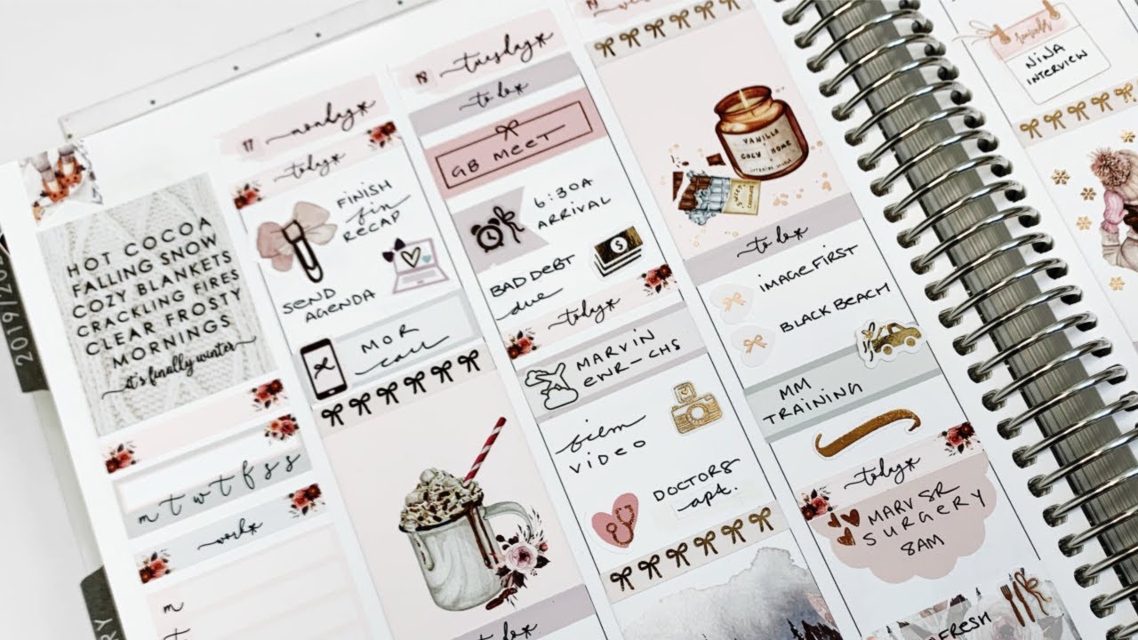 Plan with Me | TwoLilBees Hot Cocoa | Erin Condren Vertical