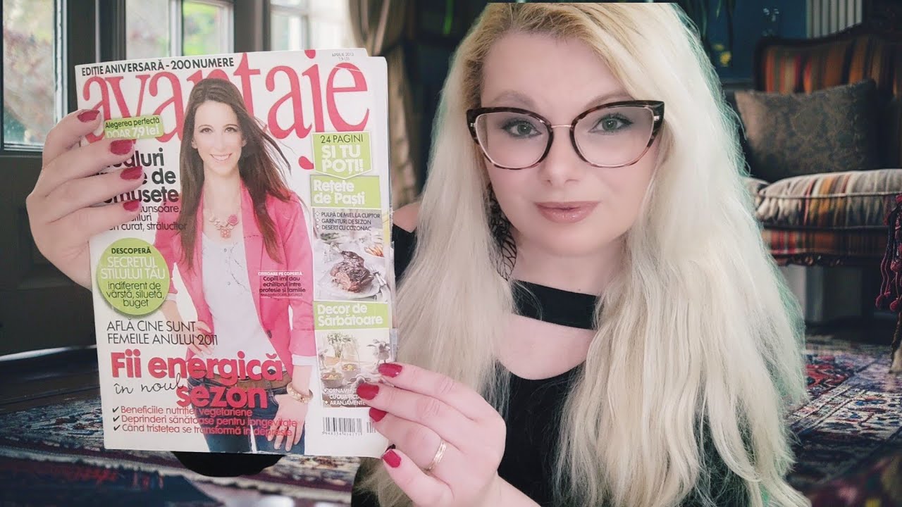 Romanian ASMR Magazine Flip Through~ Back to 2011 Soft Spoken