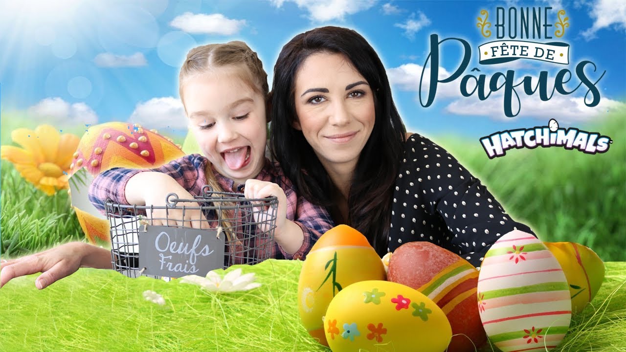 CHASSE aux OEUFS de PAQUES ! Notre extérieur regorge d'oeufs HATCHIMALS ! Easter Eggs !