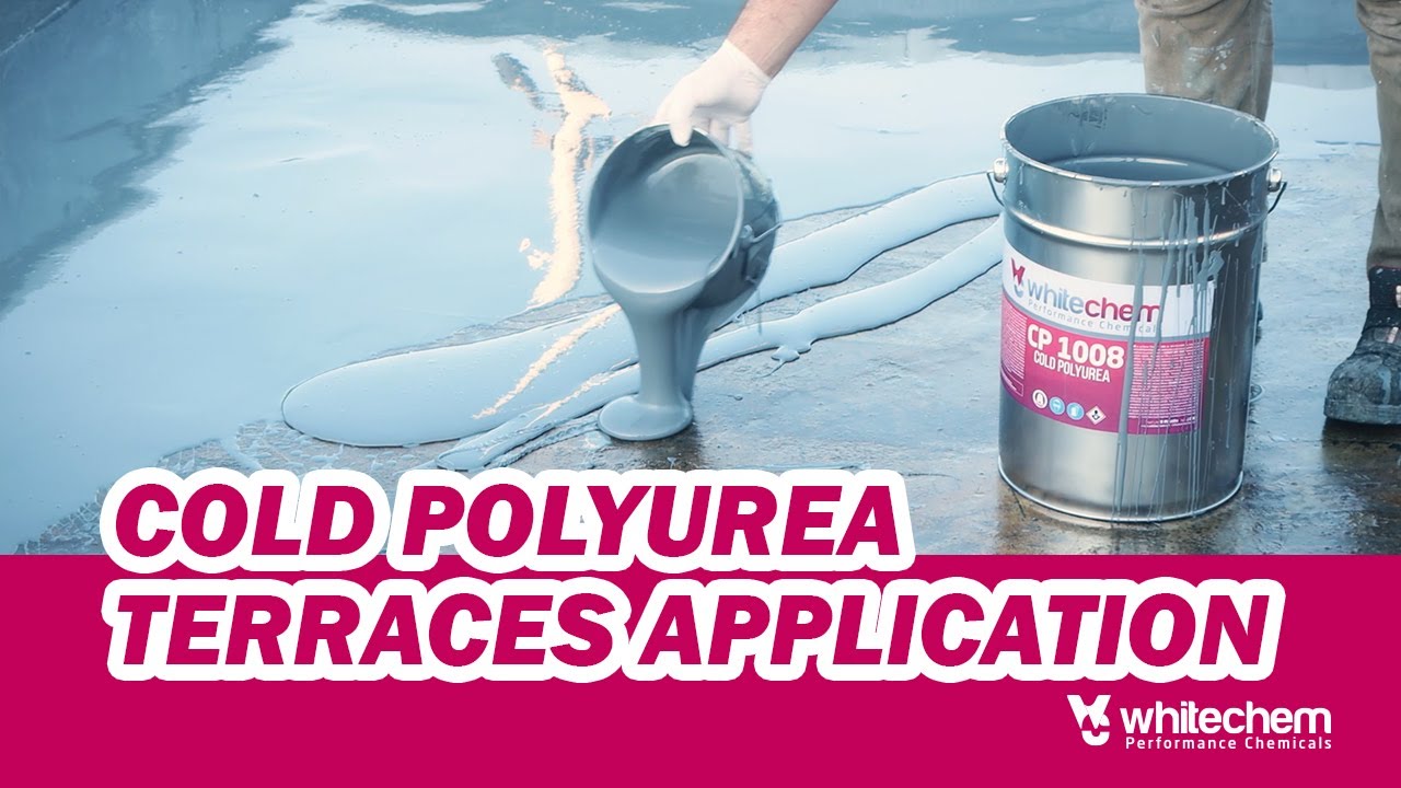 WHITECHEM COLD POLYUREA TERRACE APPLICATION IN 3 STEPS - CP 1008 #waterproofing #polyurea