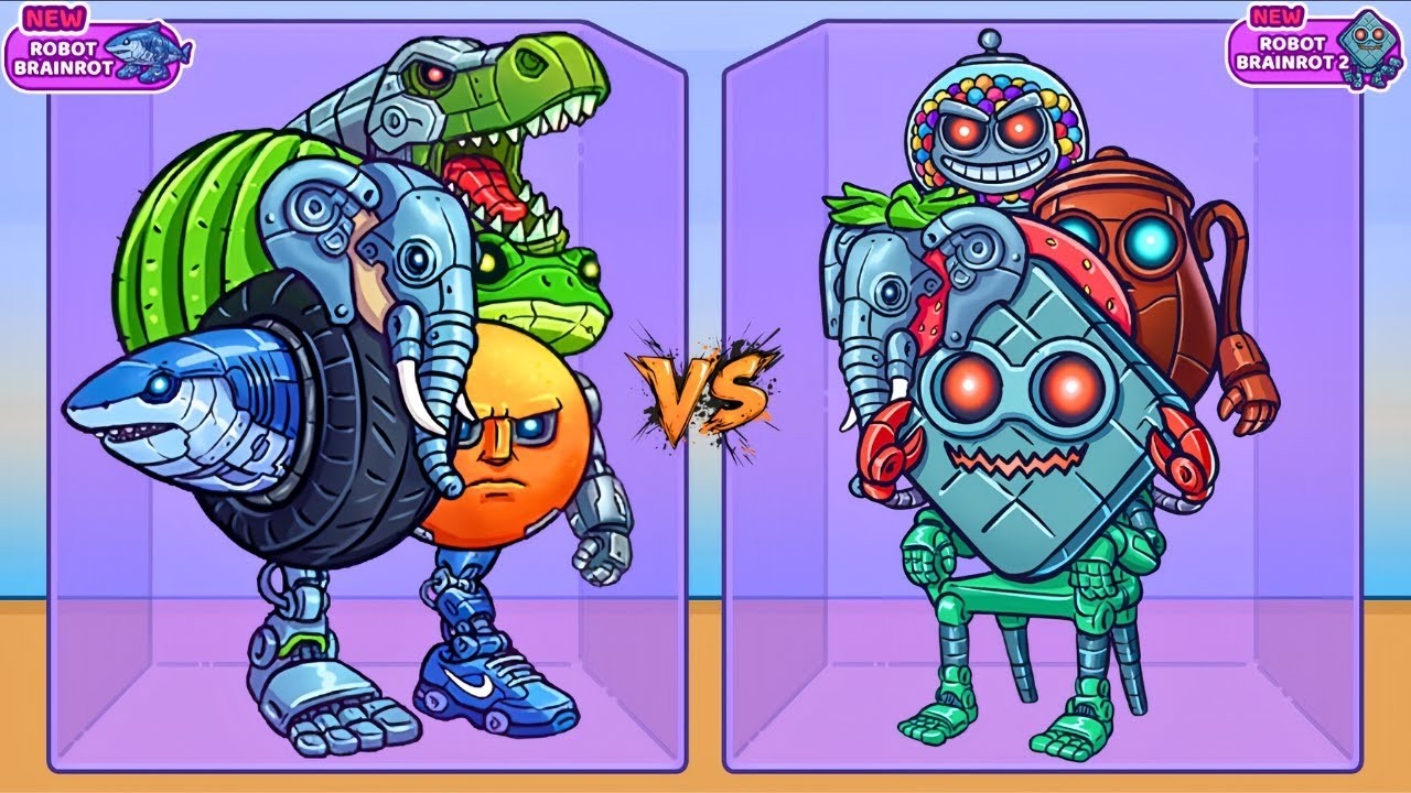 Merge Fellas ROBOT BRAINROT vs ROBOT BRAINROT 2 | Босс + Босс I Новое обновление - Достижение мак...
