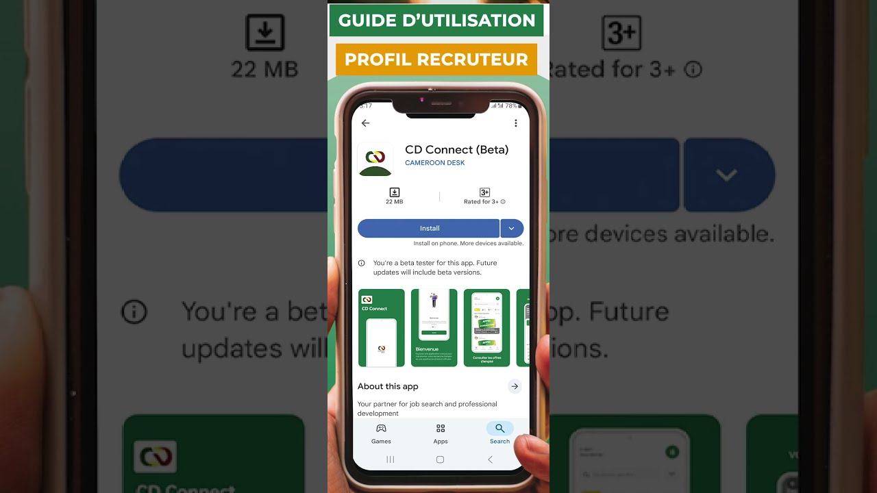 Comment publier une annonce sur l'appliction CD Connect