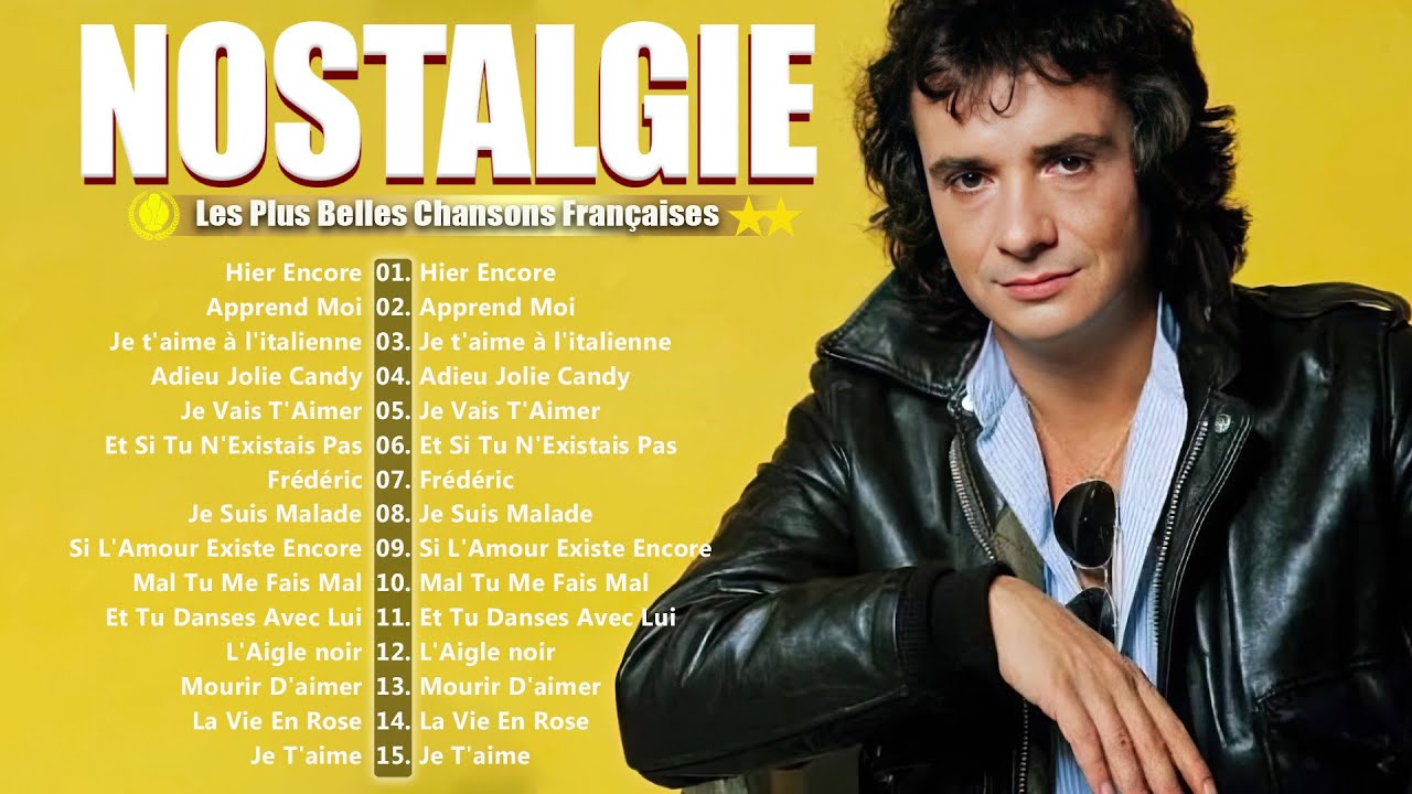 Nostalgie Française 60s 70s 80s ❤️ Charles Aznavour, Édith Piaf, Michel Sardou, Joe Dassin, ...