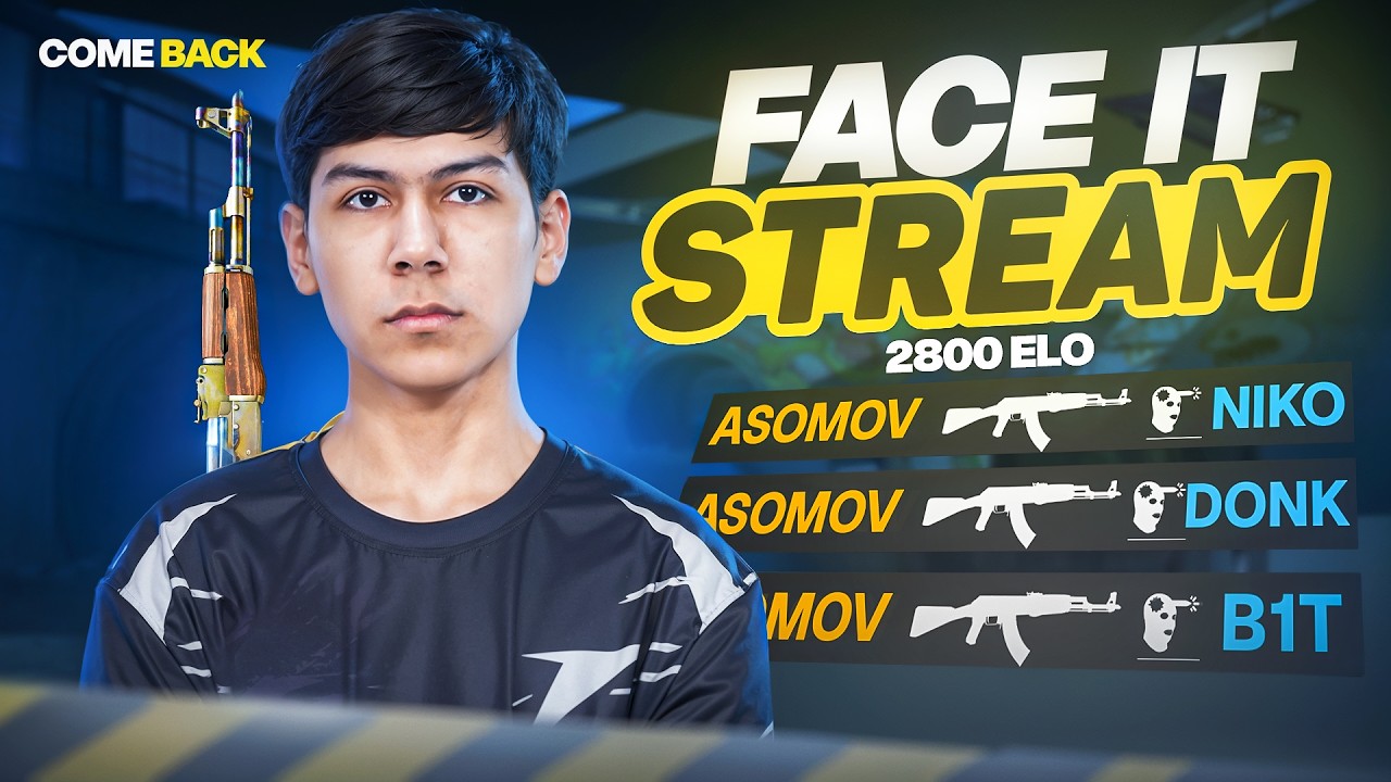 NIGHT STREAM I COMEBACK  I FACE IT STRIM I STREAM LIVE #asomov #stream https://t.me/asomovv