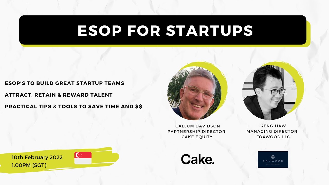 ESOP for StartUps - Singapore Workshop