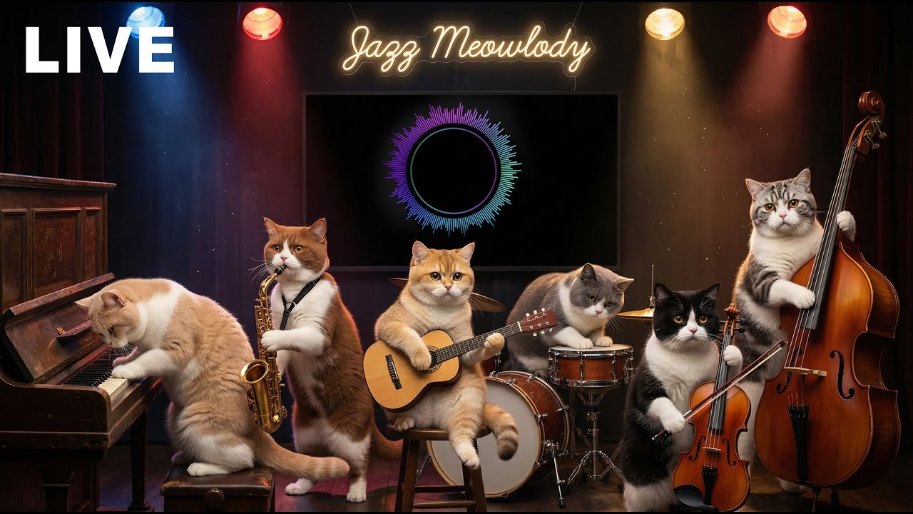 Jazz Meowlody – Clean Jazz Soul R&B | Relaxing Music for Focus & Night Listening
