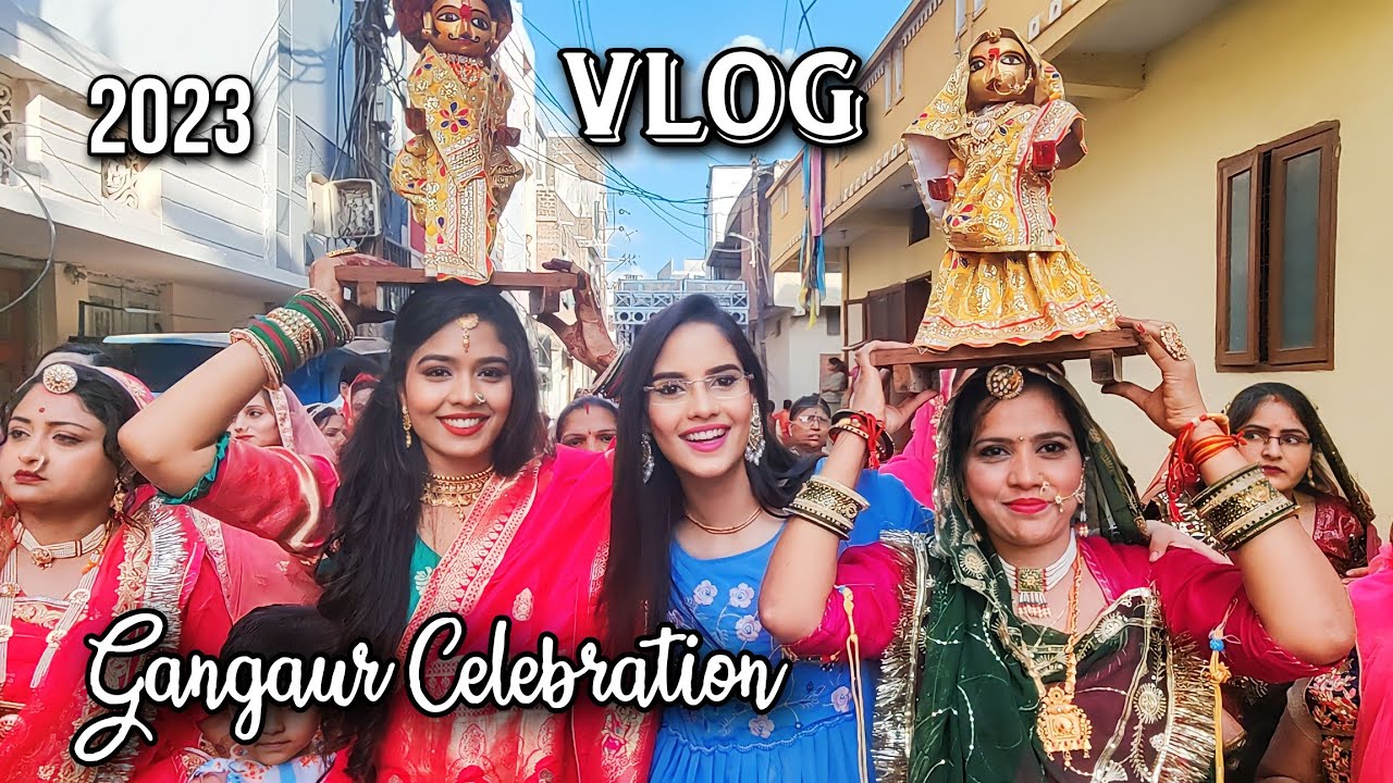 Gangaur Celebration 🎊 2023 Special Masti ✨#viralvideo #vlog