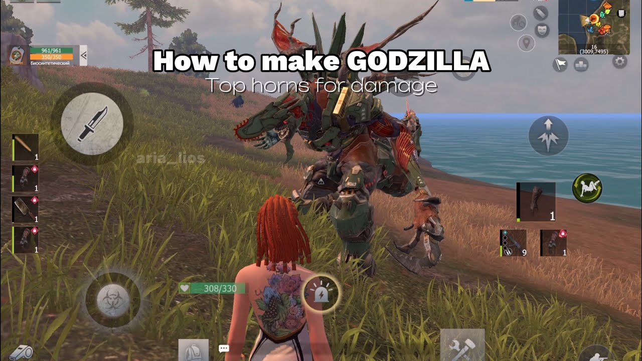 How to make Godzilla Как сделать Годзиллу топ ген рогов на атаку | Last Island of Survival Ласт