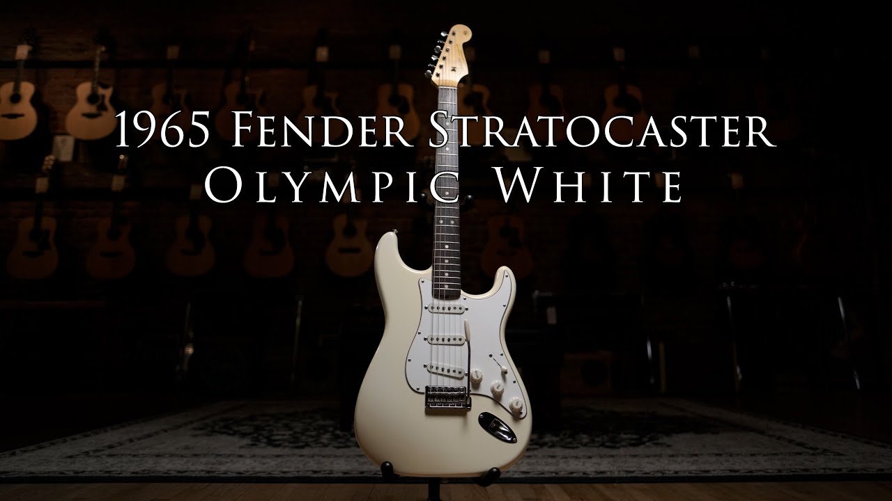 MINT 1965 Fender Stratocaster Olympic White w/ Aaron Hiebert!