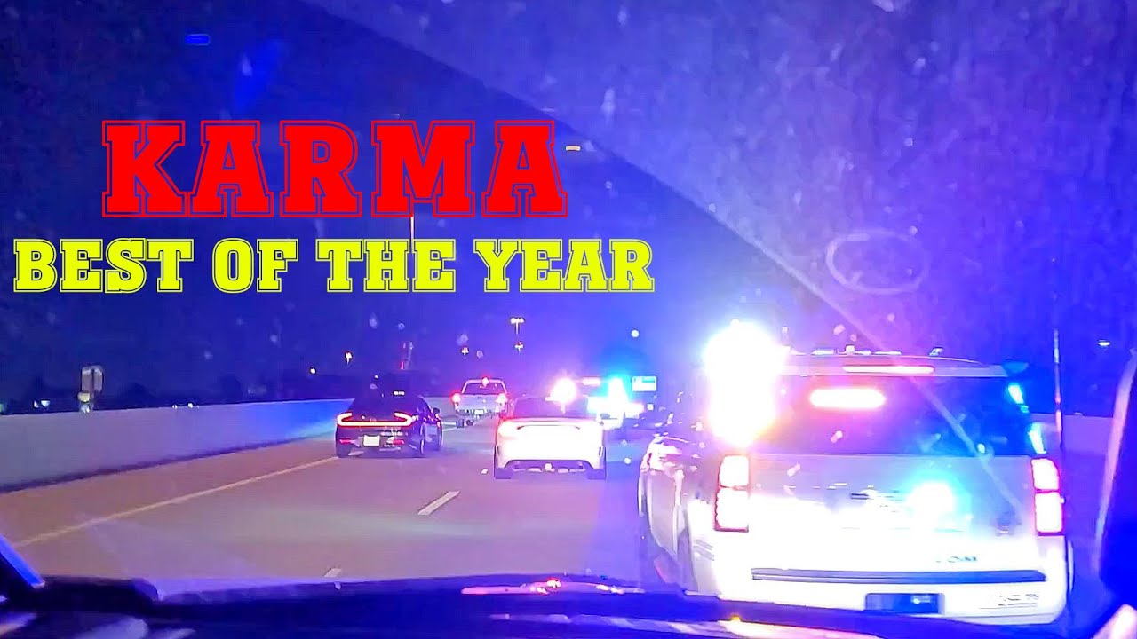 BEST KARMA OF THE YEAR. Brake Check Go Wrong. People Revenge. Police Justice.
