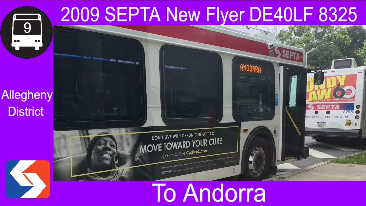 2009 SEPTA New Flyer DE40LF #8325 on 9