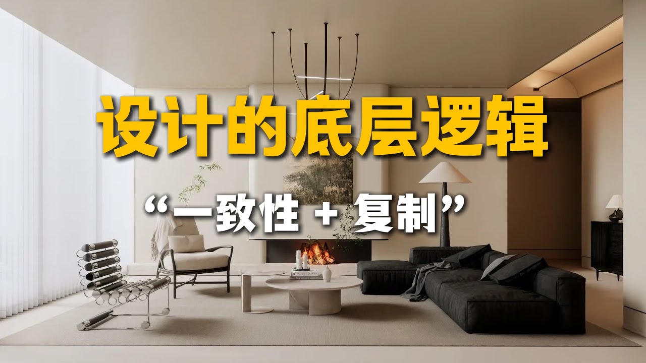 室内设计底层逻辑：用 “一致 + 复制”，装出高级和谐家