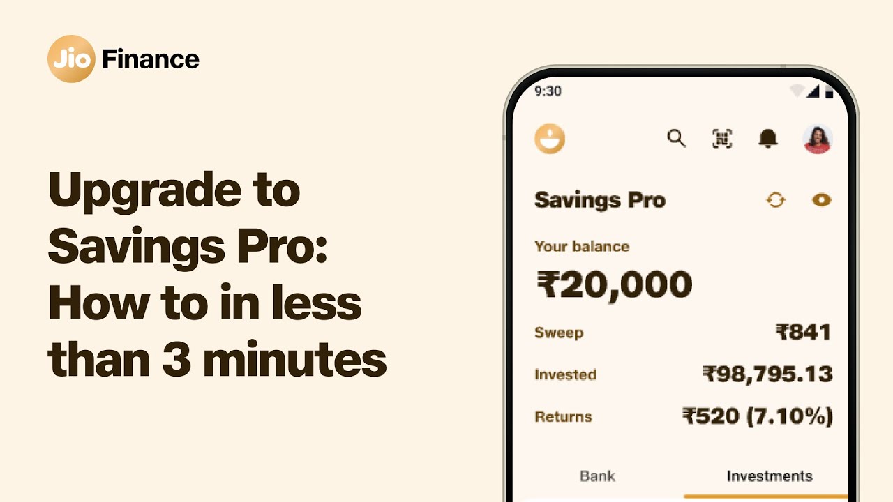 How to set up investments in your Savings Pro account? | JioFinance