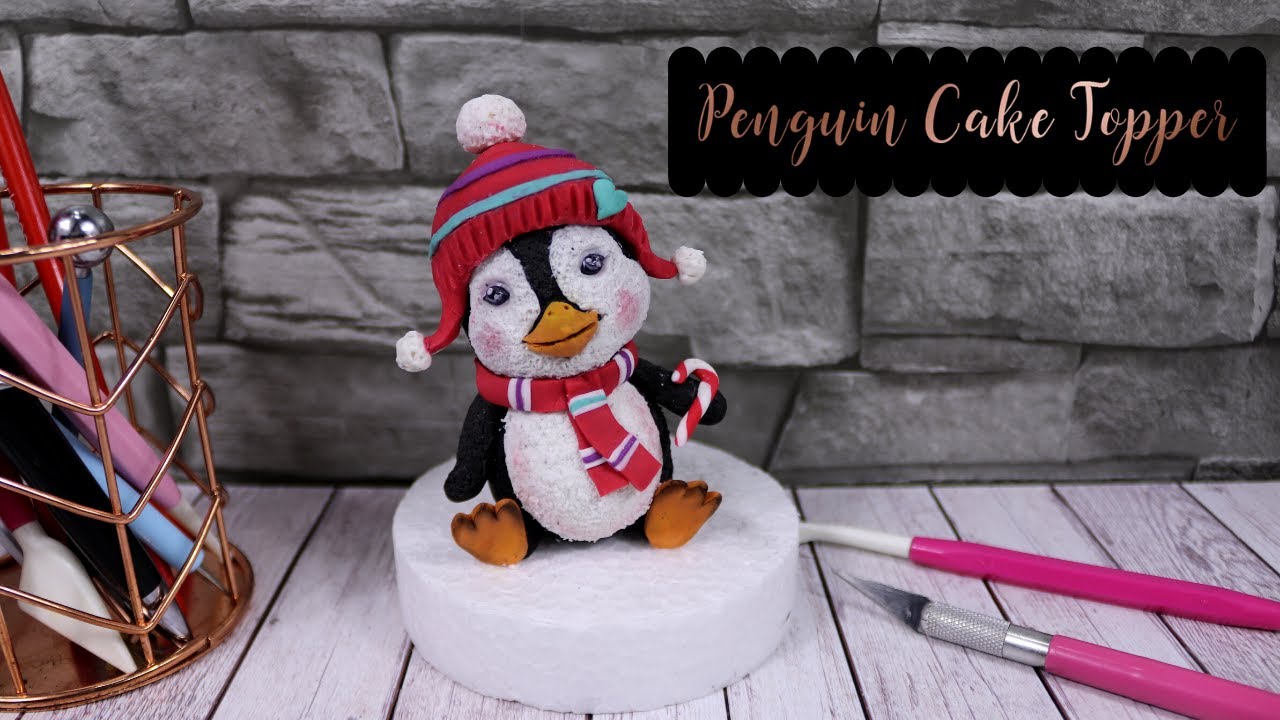 Cute Penguin Cake Topper