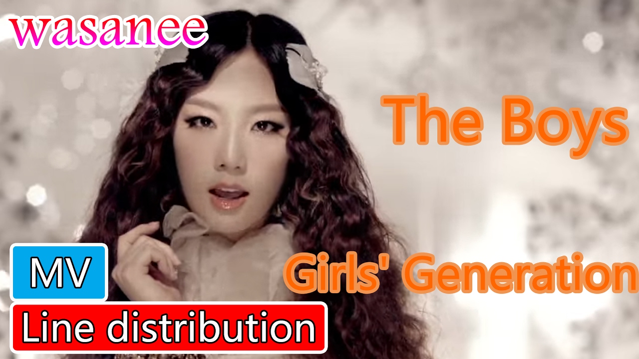 Girls' Generation/snsd - The Boys - Line Distribution (Color coded MV)