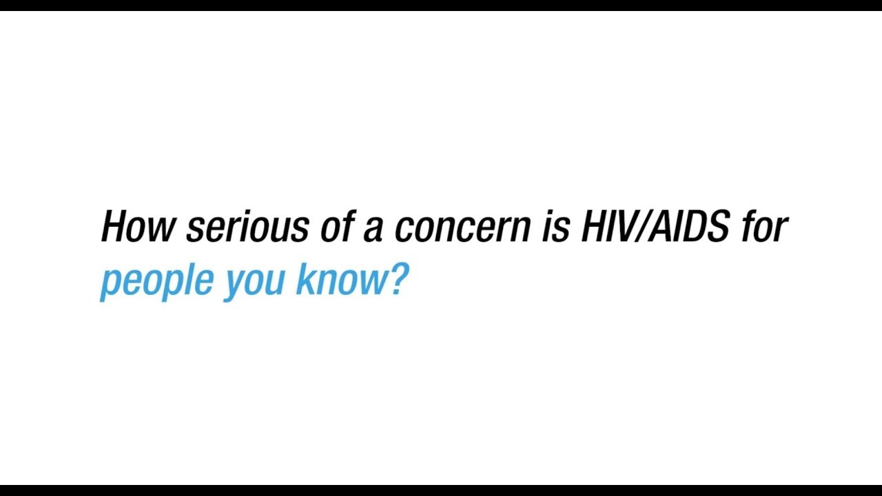 Survey Snapshot: How serious of a concern is HIV/AIDS for people you know? (1:03)