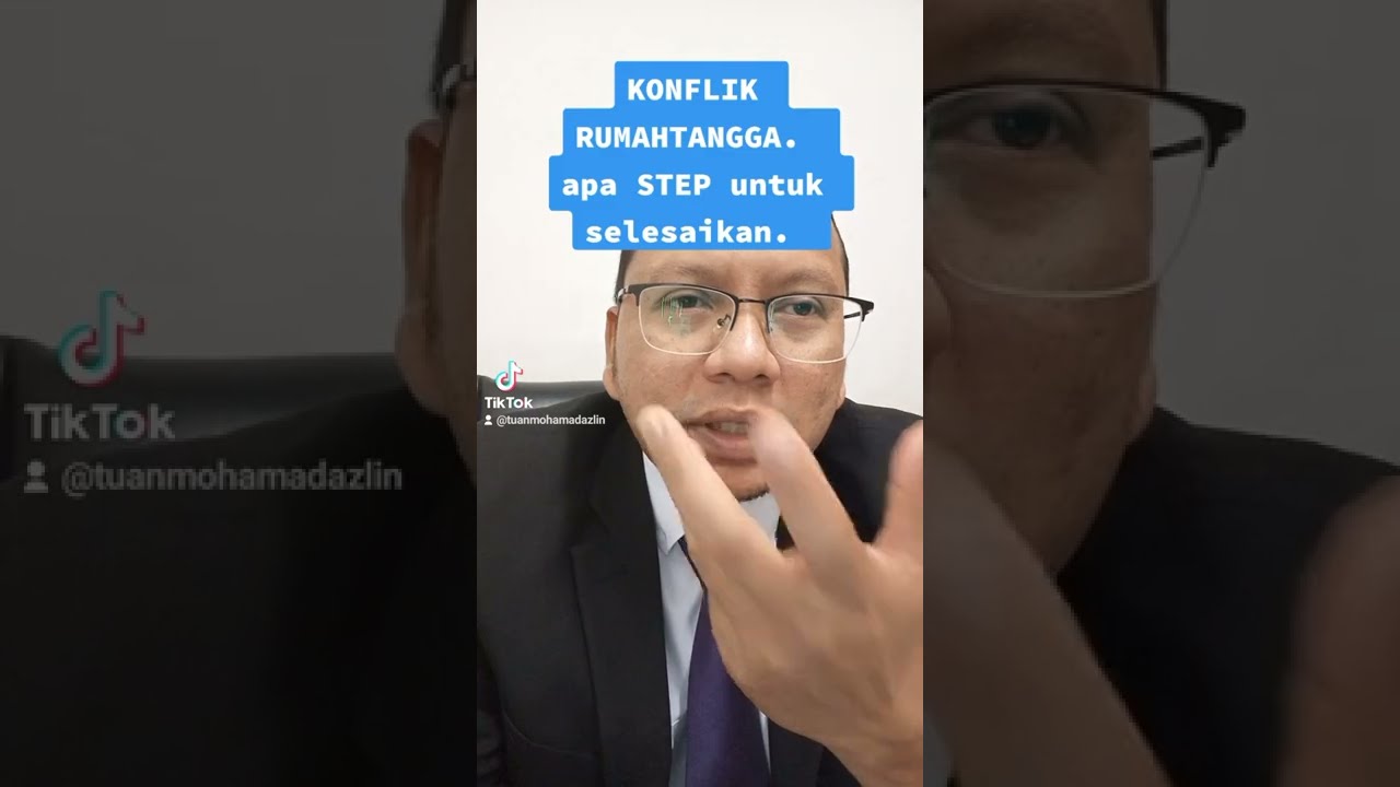 Konflik Rumahtangga? Jangan terus ke mahkamah Syariah. cuba dulu 3 step ni.