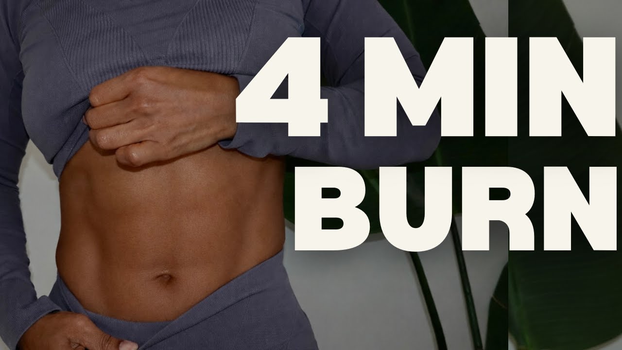 4 MIN AB WORKOUT That BURNS Like CRAZY 🔥 (No Equipment)