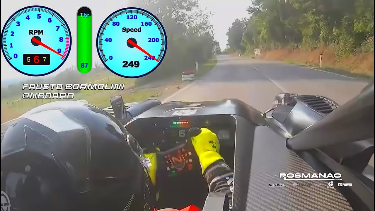 HillClimb ONBOARD Fausto Bormolini Record Speed at GHD Ilirska Bistrica 2024 | 250km/h !! ®