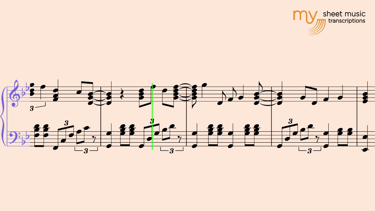 Is This Love (Bob Marley) - Piano Sheet Music Transcription