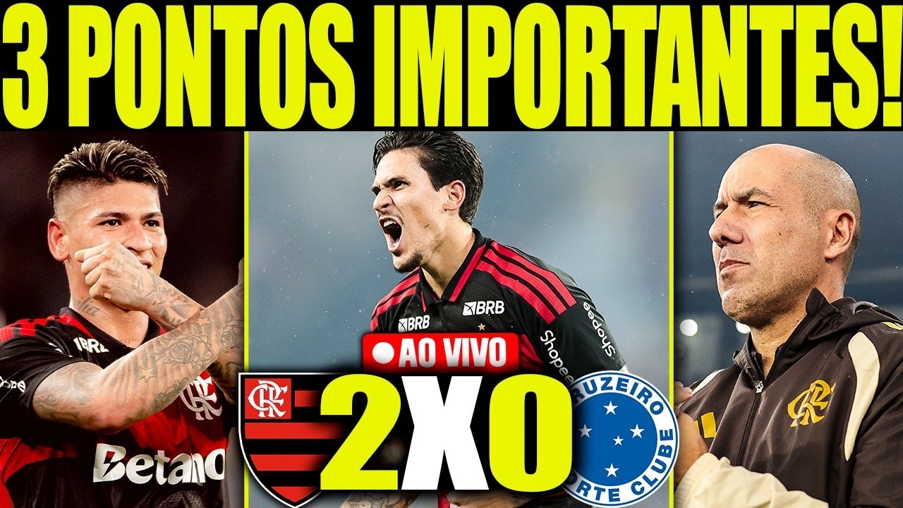 P&Oacute;S-JOGO FLAMENGO 2X0 CRUZEIRO AO VIVO! COLETIVA DE LEONARDO JARDIM! AN&Aacute;LISE E DEBATE! BRASILEIR&Atilde;O!