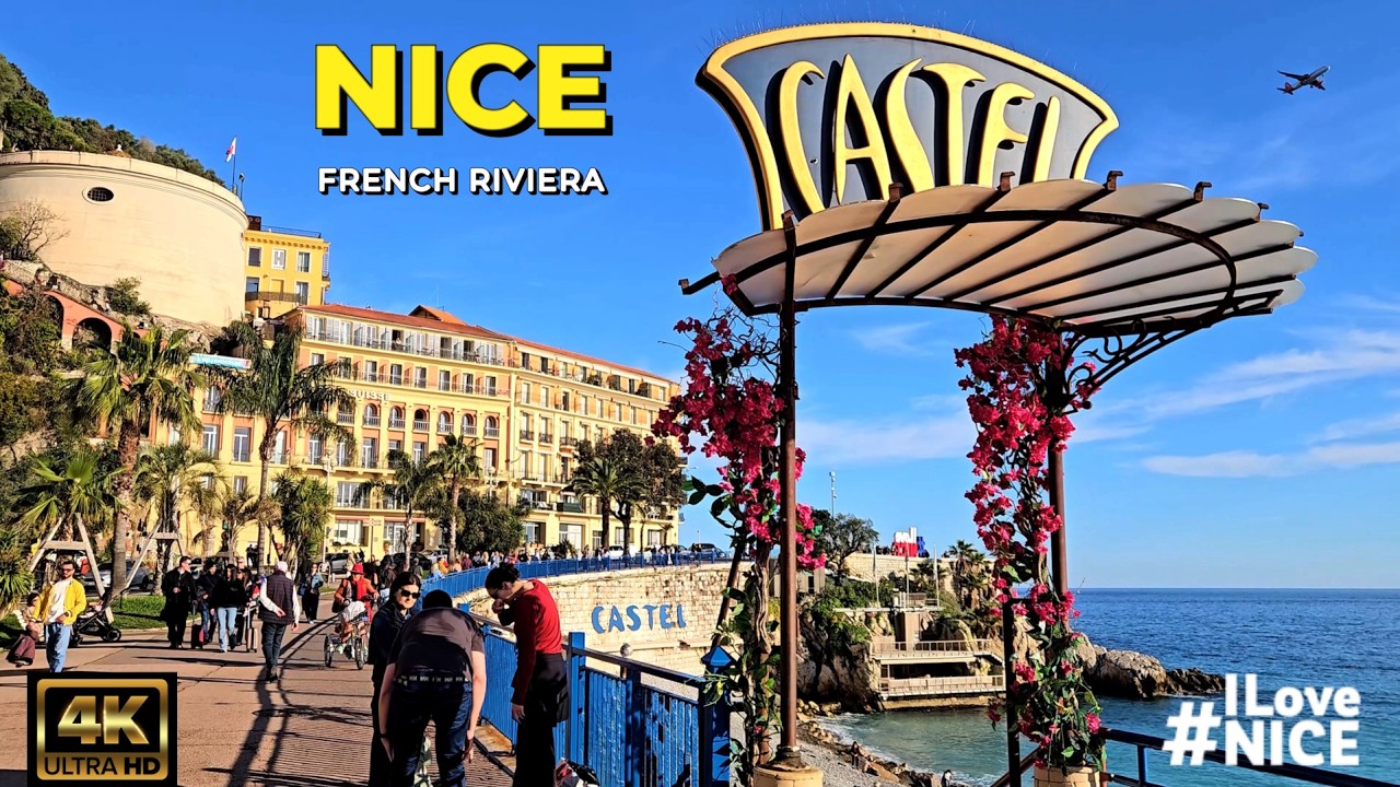 FRENCH RIVIERA 🌍 NICE FRANCE 🇫🇷 | C&ocirc;te d'Azur  Glamour and Mediterranean atmosphere! 🇫🇷 🌴🥐🪂 4K 60fps