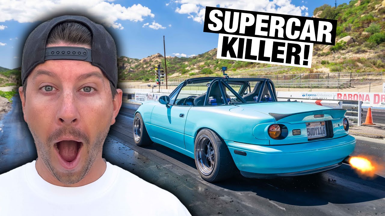 525HP LS3 Miata First Drag Strip Pulls!