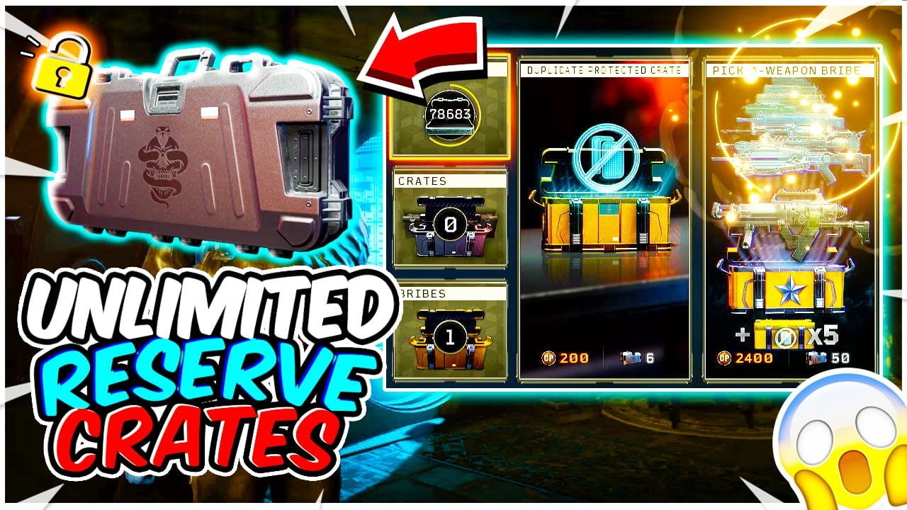 BLACK OPS 4 UNLIMITED RESERVE CRATES SERVICE! (PS4/PS5)