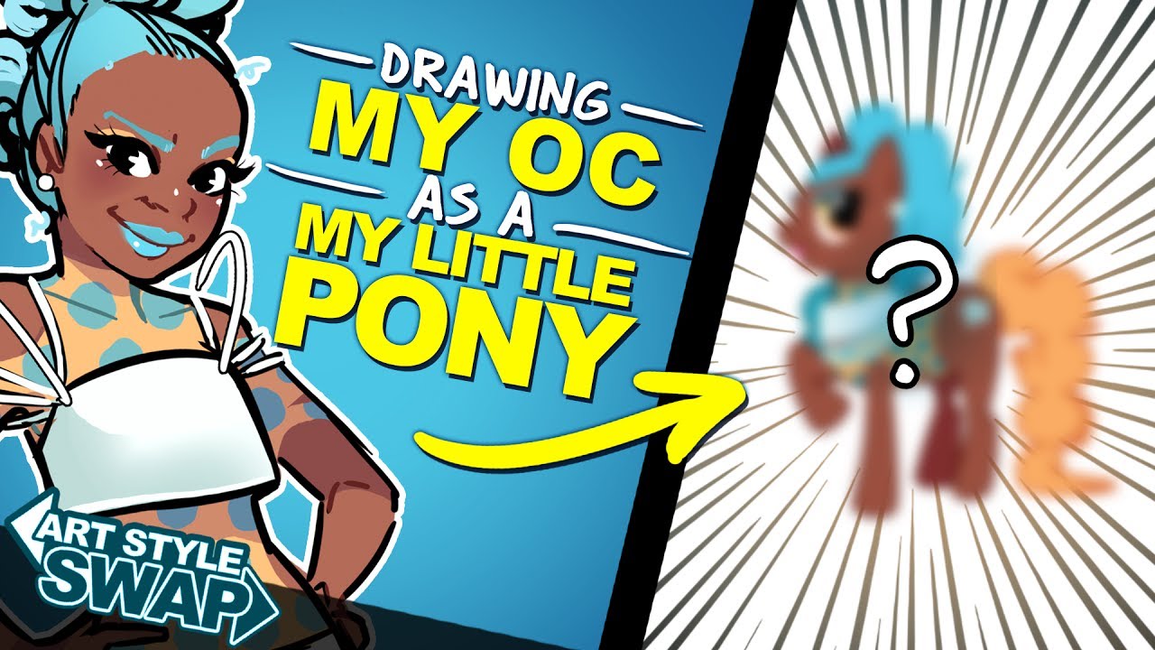 Drawing MY OC as a MY LITTLE PONY! | Vector Art | Style Swap #4 | DrawingWiffWaffles