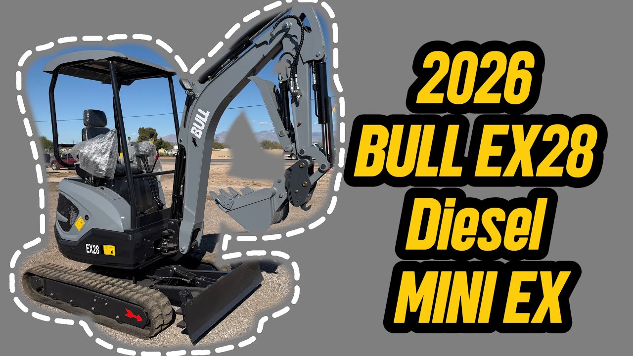 Дизельный мини-экскаватор Bull EX28 2026 года