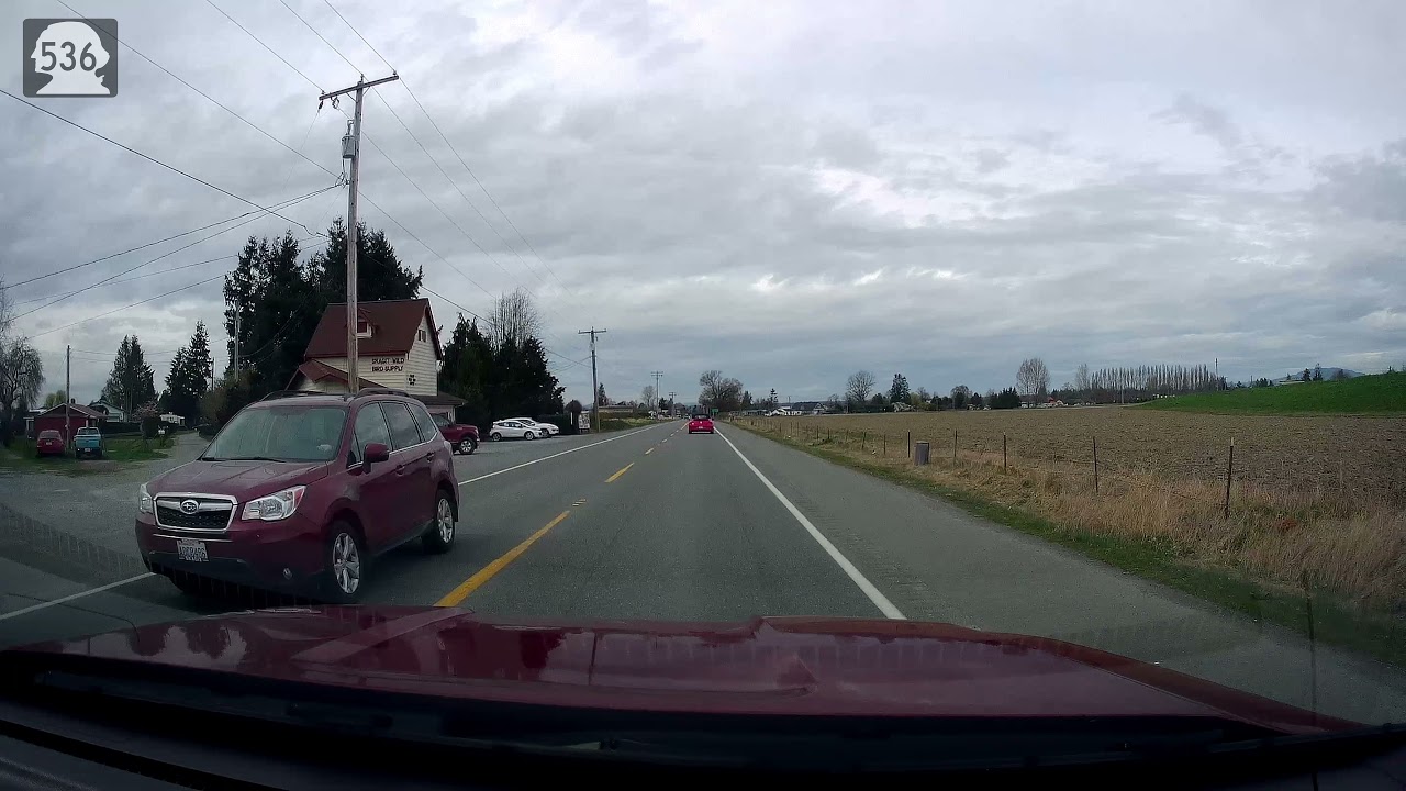 Driving from Everett, WA to Anacortes, WA via I-5, Mt Vernon and Padilla Bay, WA | 4K | Time Lapse