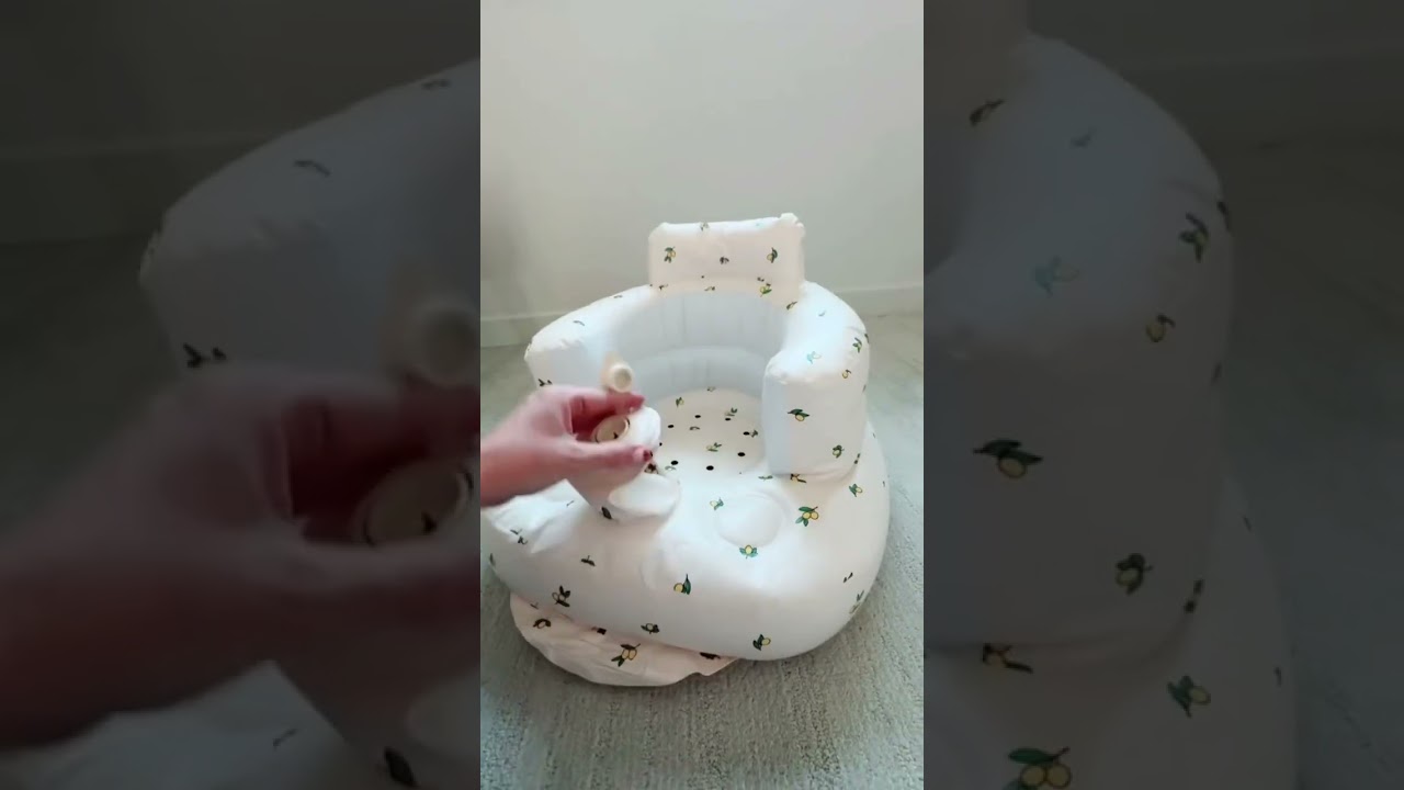 There's a reason this inflatable baby seat is going viral! Seriously the best invention ever!#baby