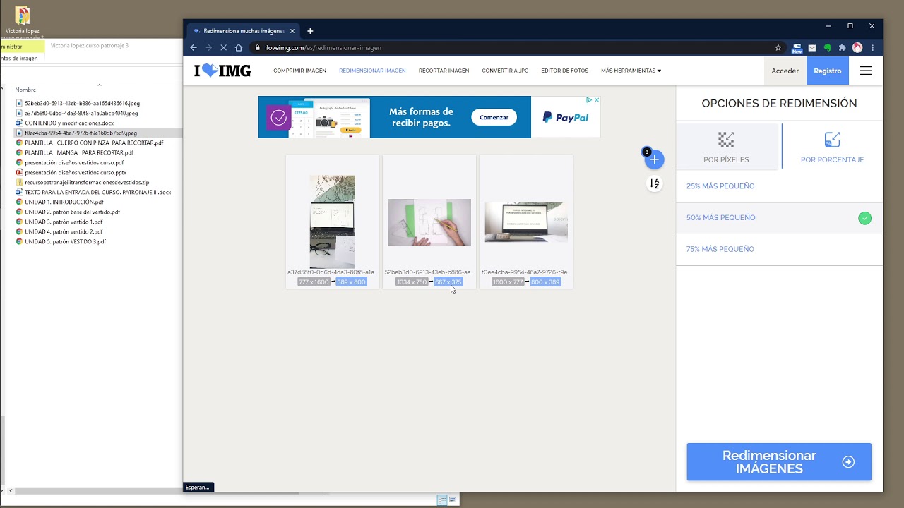 Cómo redimensionar y comprimir imágenes para web usando iloveimg.com