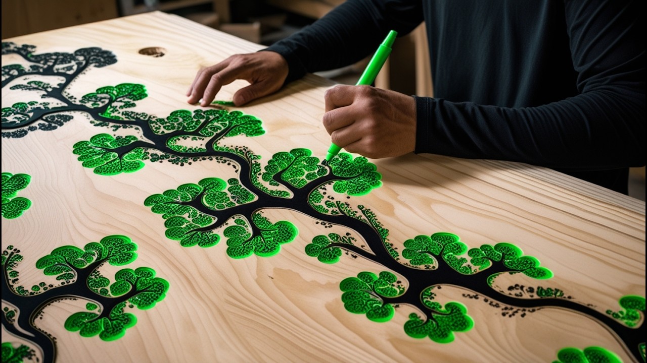 From Concept to Creation: Young Carpenter's Electric - Epoxy Table Build - King Size Dining Table